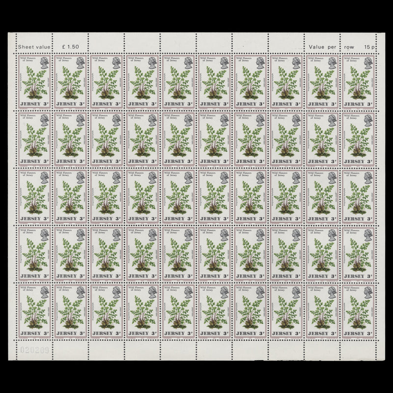 Jersey 1972 (MNH) Wild Flowers sheets