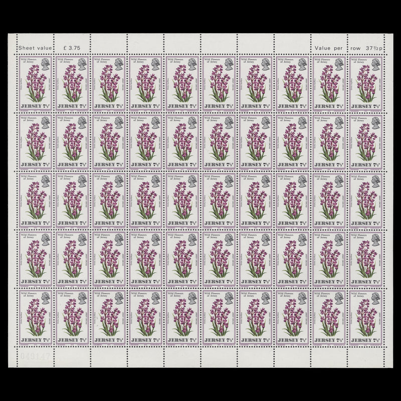 Jersey 1972 (MNH) Wild Flowers sheets