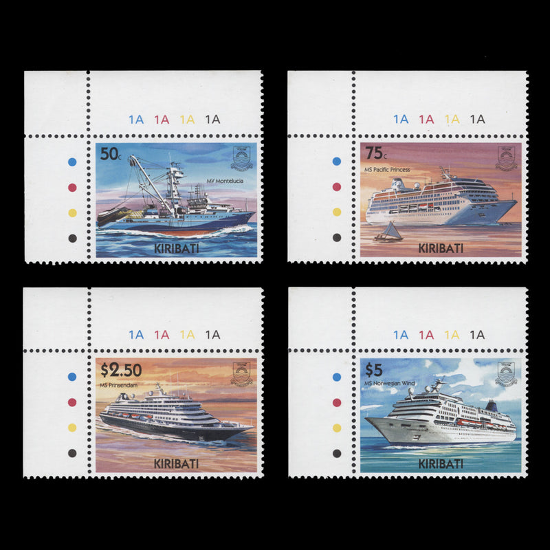 Kiribati 2004 (MNH) Merchant Ships traffic light/plate singles