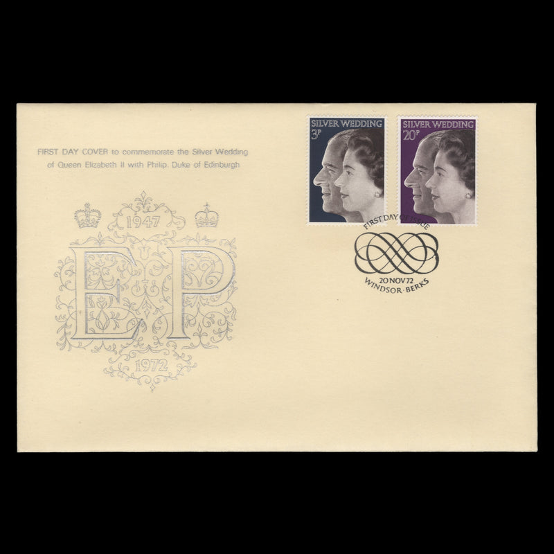 Great Britain 1972 Royal Silver Wedding first day cover, WINDSOR