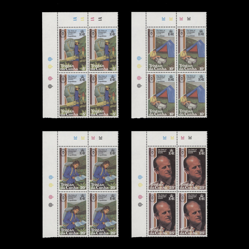 Tristan da Cunha 1981 (MNH) Duke of Edinburgh Awards Scheme plate blocks