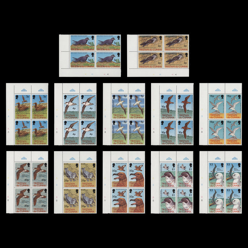 Tristan da Cunha 1977 (MNH) Birds Definitives plate blocks