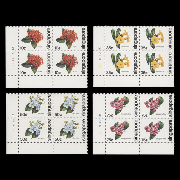 Singapore 1980 (MNH) Tree Planting Day plate blocks