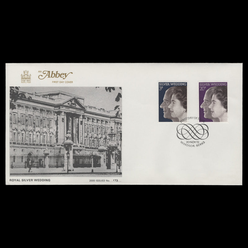 Great Britain 1972 Royal Silver Wedding first day cover, WINDSOR