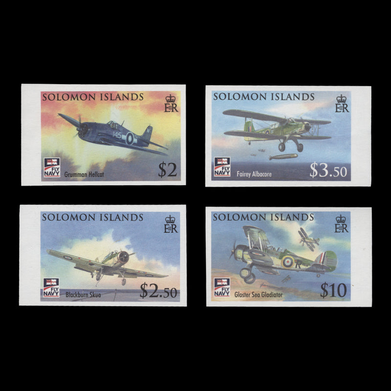 Solomon Islands 2009 Naval Aviation Anniversary imperf proofs