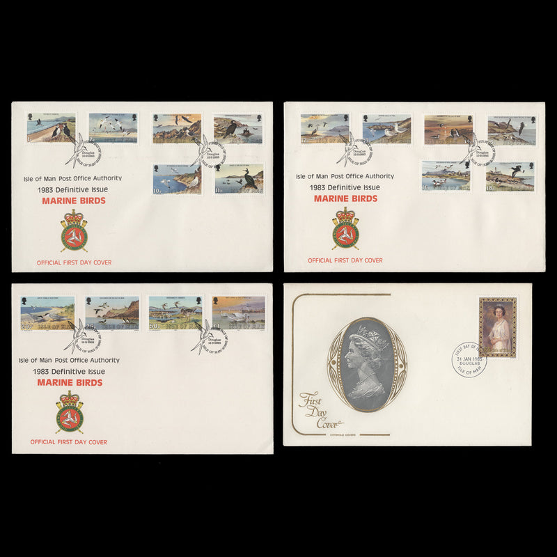 Isle of Man 1983-85 Sea Birds Definitives first day covers