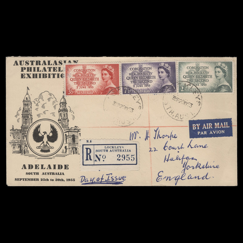 Australia 1953 Coronation first day cover, LOCKLEYS