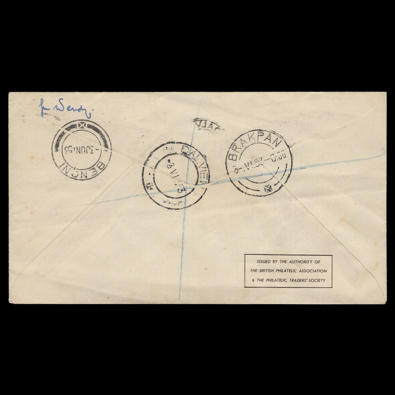 South Africa 1953 (FDC) 2d Coronation, DALVIEW