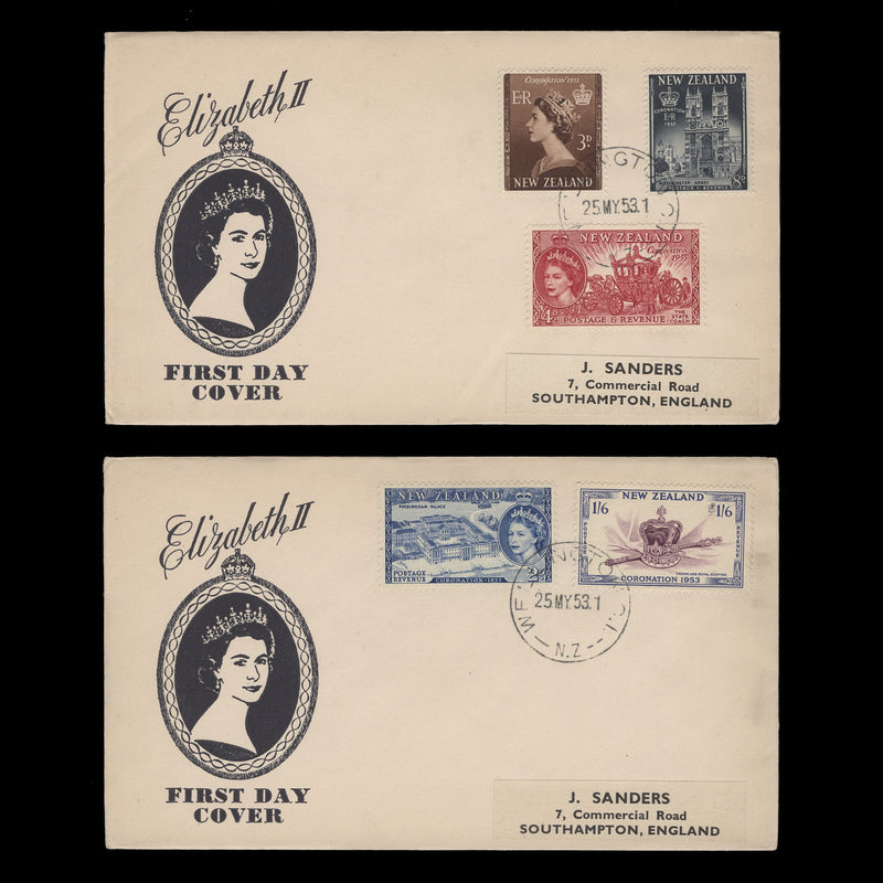 New Zealand 1953 Coronation first day cover, WELLINGTON