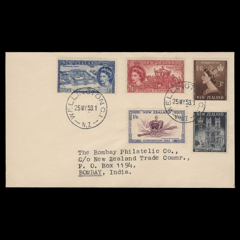 New Zealand 1953 Coronation first day cover, WELLINGTON