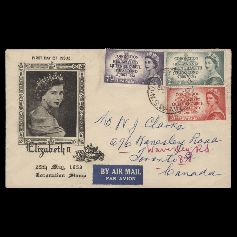 Australia 1953 Coronation first day cover, SYDNEY