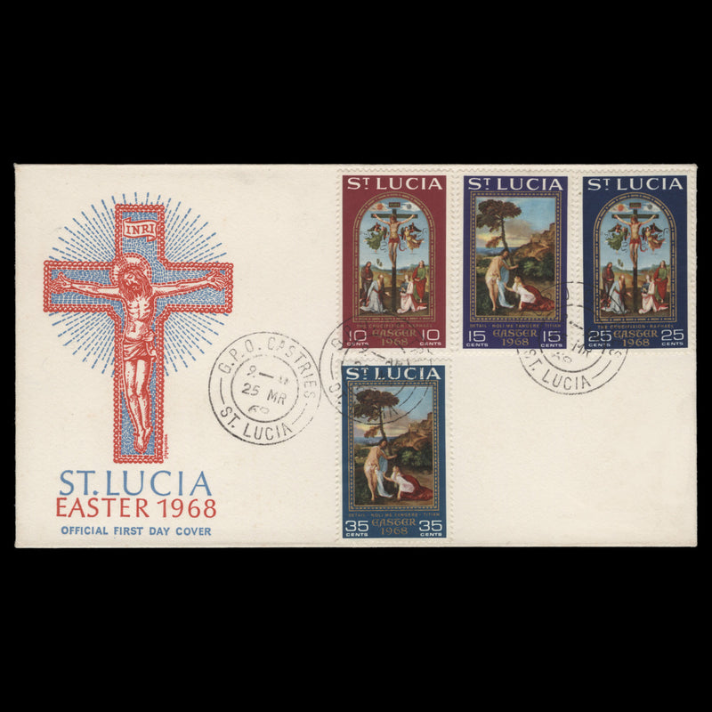 Saint Lucia 1968 (FDC) Easter, CASTRIES