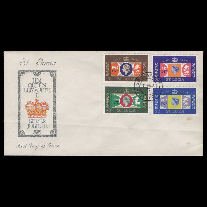 Saint Lucia 1977 (FDC) Silver Jubilee, CASTRIES