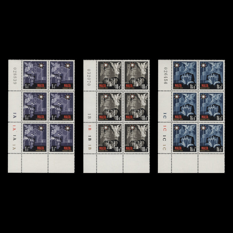 Malta 1970 (MNH) Christmas plate blocks