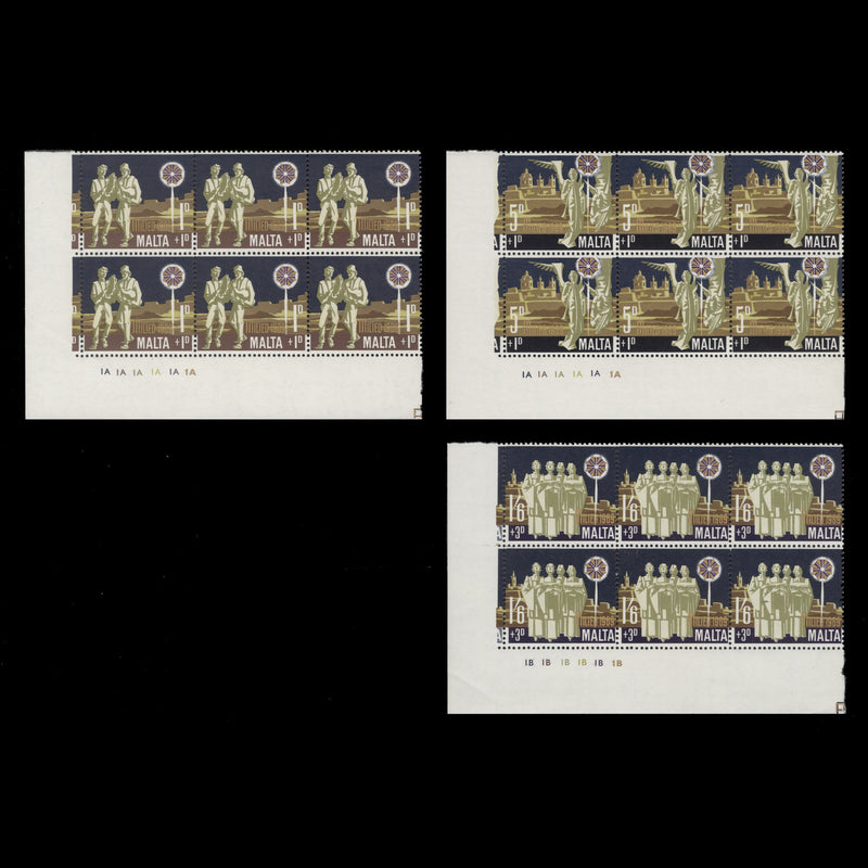 Malta 1969 (MNH) Christmas plate blocks