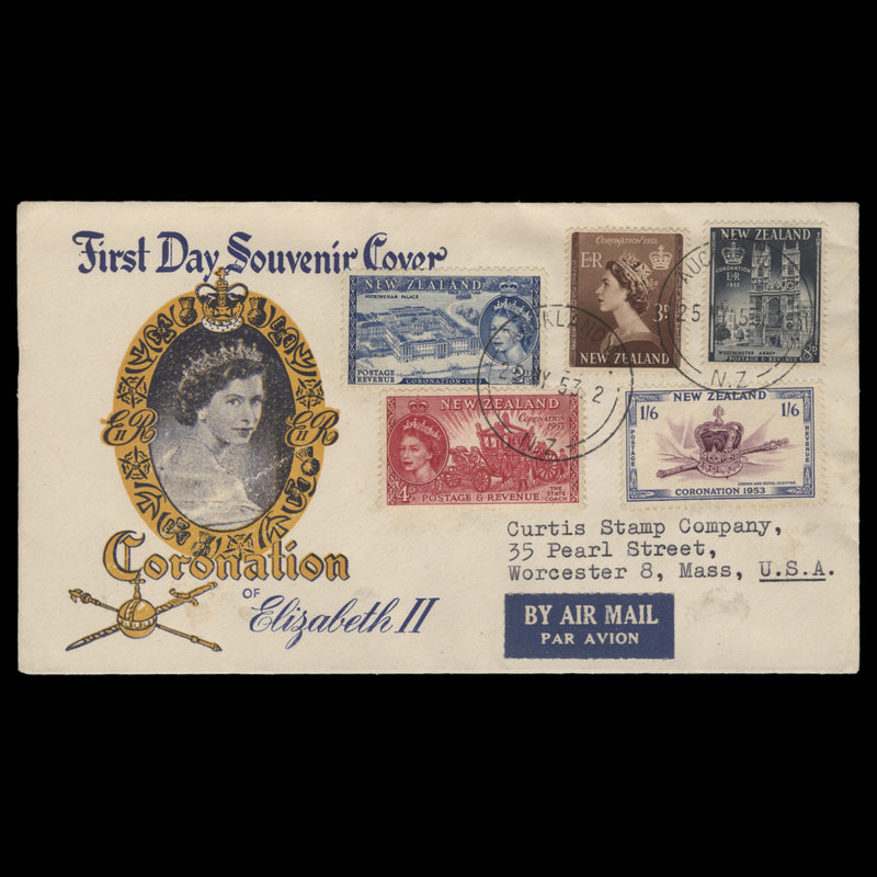 New Zealand 1953 Coronation first day cover, AUCKLAND