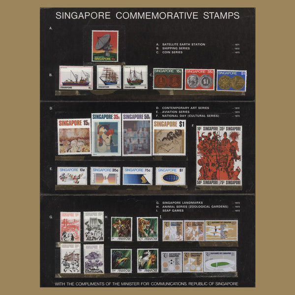 Singapore 1974 UPU Centenary presentation folder