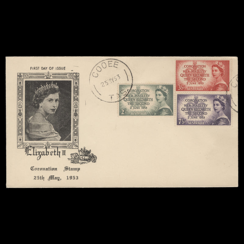 Australia 1953 Coronation first day cover, COOEE