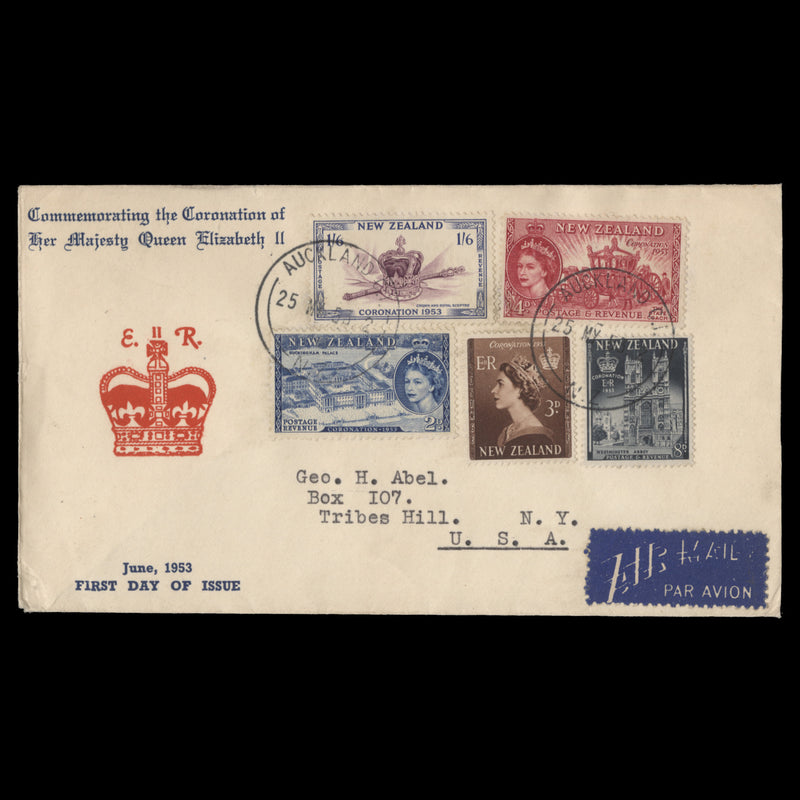 New Zealand 1953 Coronation first day cover, AUCKLAND