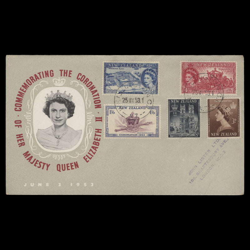 New Zealand 1953 Coronation first day cover, WELLINGTON