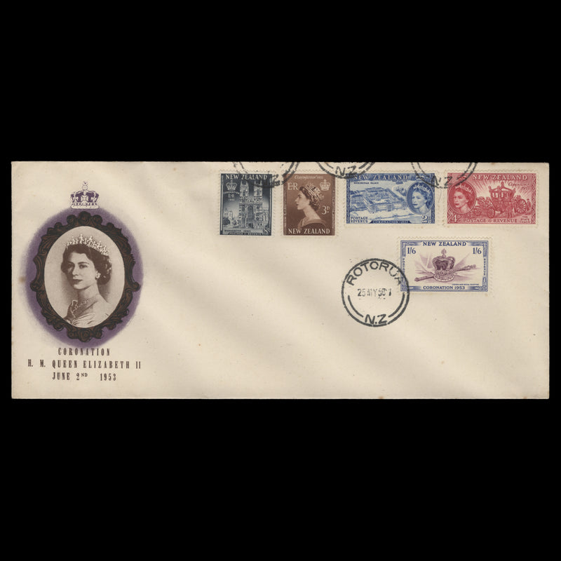 New Zealand 1953 Coronation first day cover, ROTORUA