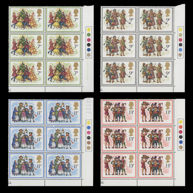 Great Britain 1978 (MNH) Christmas traffic light blocks