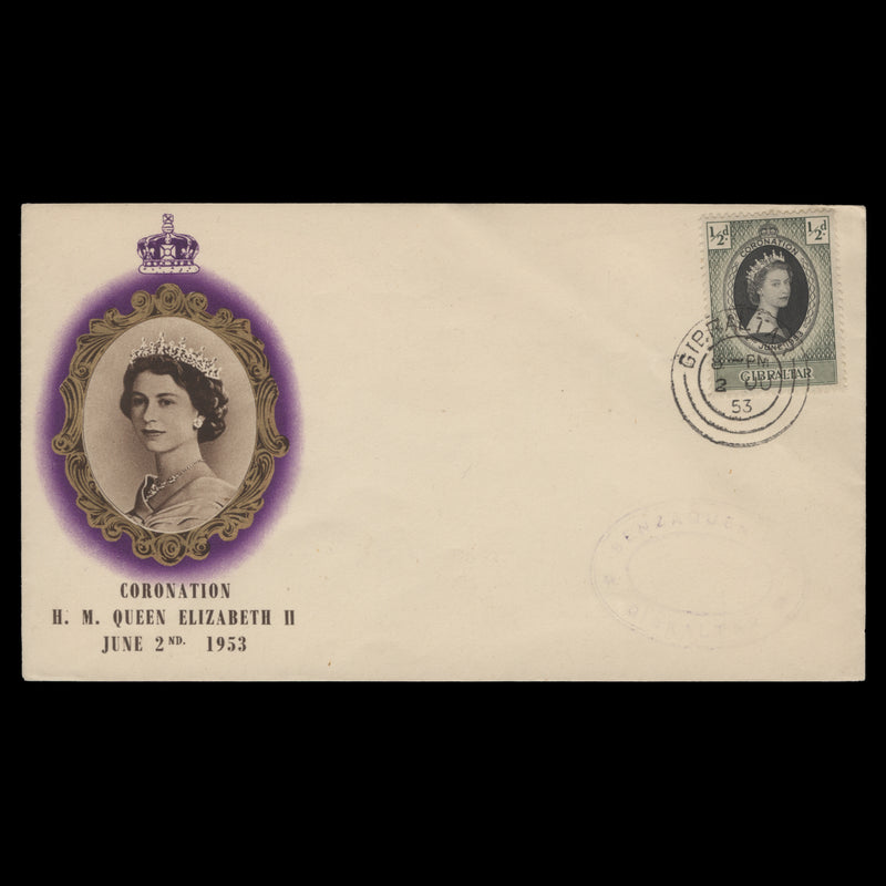 Gibraltar 1953 (FDC) ½d Coronation