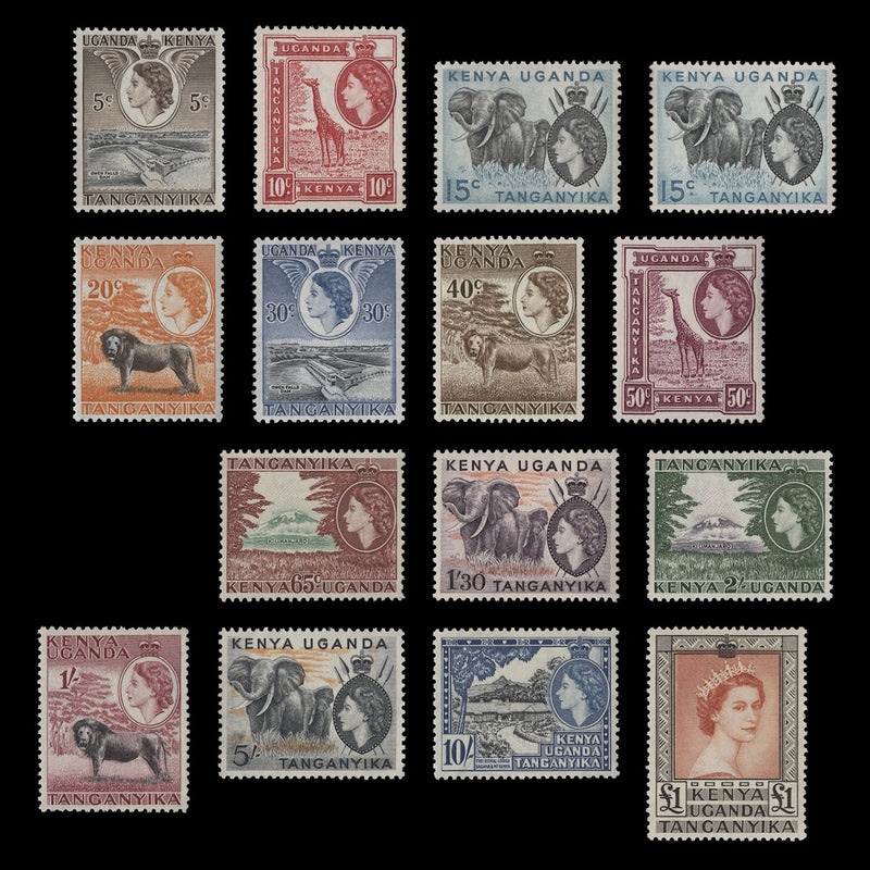 Kenya Uganda Tanganyika 1954 (MLH) Definitives