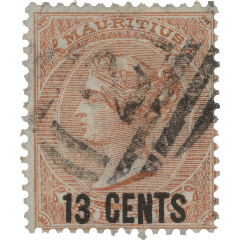 Mauritius 1878 (Used) 13c/3d Orange-Red