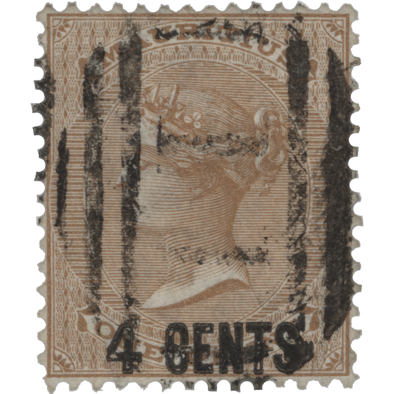 Mauritius 1878 (Used) 4c/1d Bistre