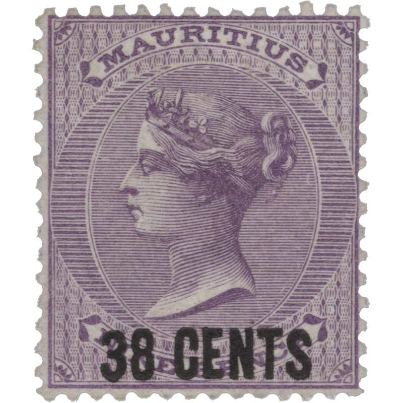 Mauritius 1878 (Unused) 38c/9d Pale Violet