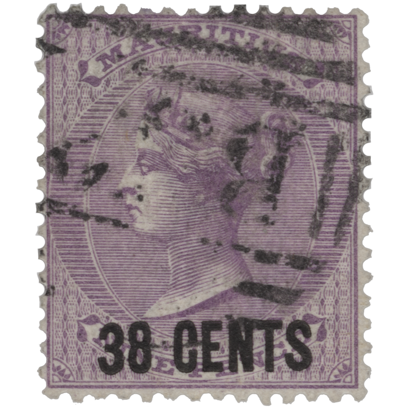 Mauritius 1878 (Used) 38c/9d Pale Violet