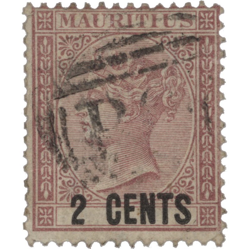 Mauritius 1878 (Used) 2c Dull Rose