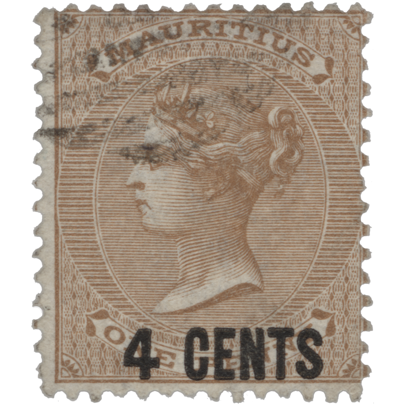 Mauritius 1878 (Used) 4c/1d Bistre