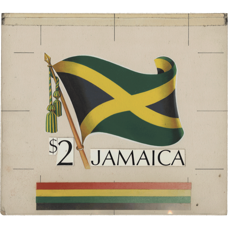 Jamaica 1972 (Artwork) $2 Flag