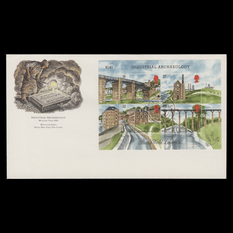 Great Britain 1989 (FDC) Industrial Archaeology M/S